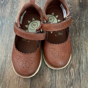 Stride Rite Brown Mary Jane Kids Dress Shoes